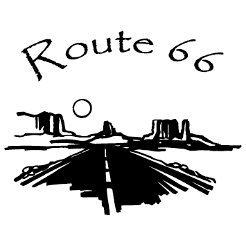 Sticker route 66 - Droit